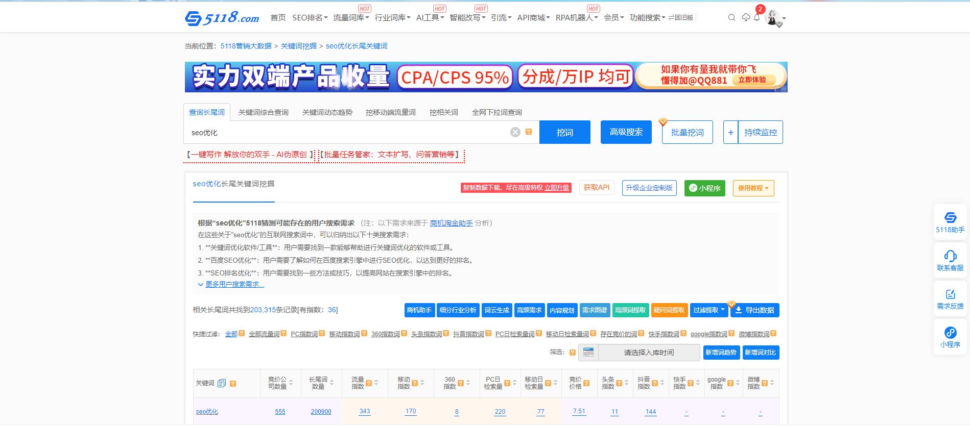 關(guān)鍵詞是SEO文章的核心